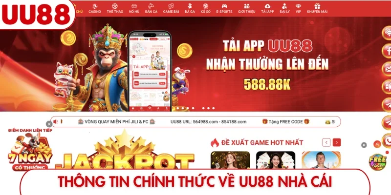 Thông tin chính thức về UU88 nhà cái